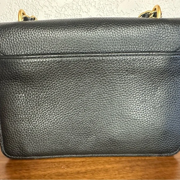 Tory Burch Britten Black Crossbody Bag with Gold Chain - Picture 2 of 6